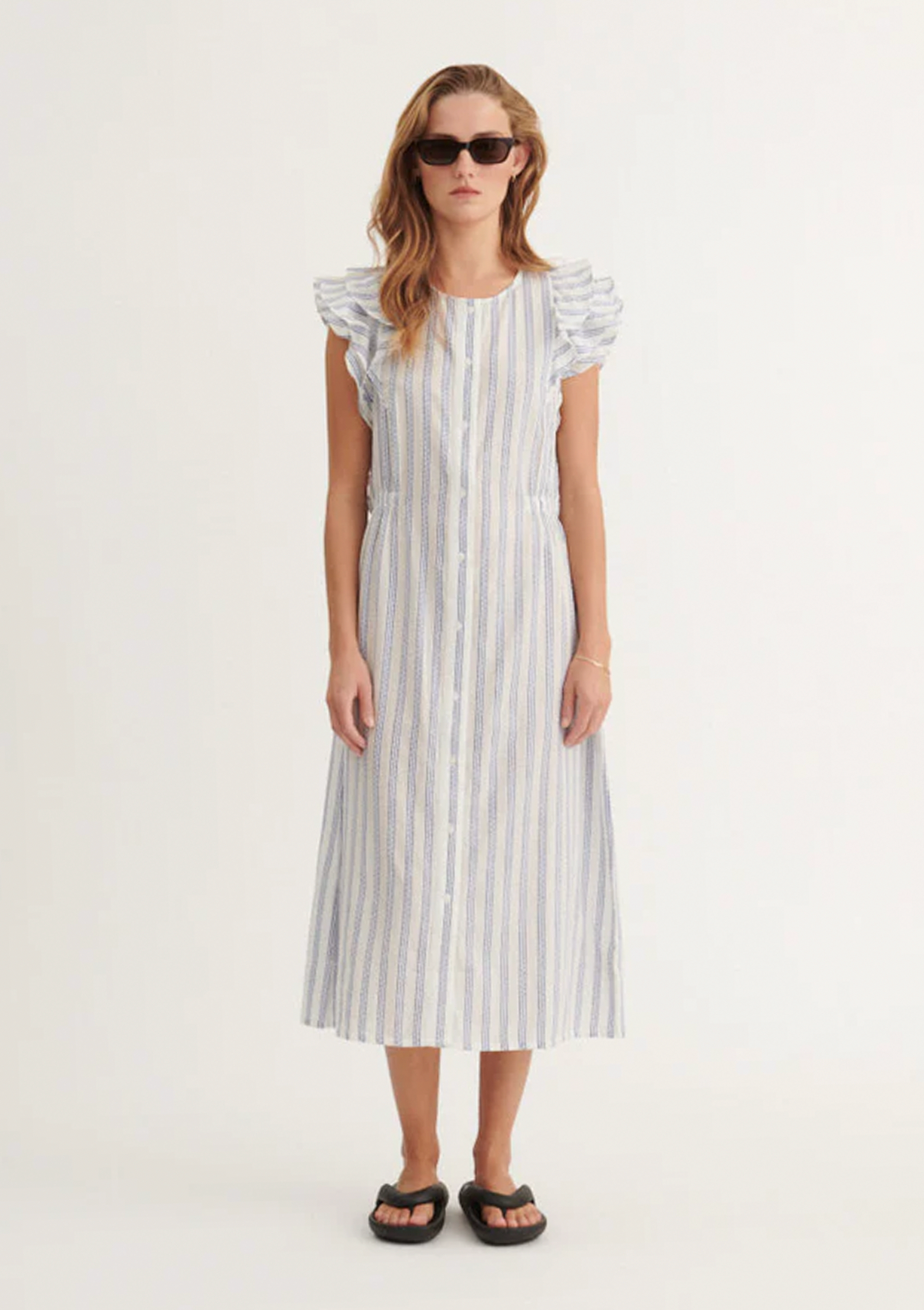 Basic Apparel Ada Dress Kjoler 781 True navy / whisper white